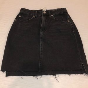 H&M Black Denim Skirt